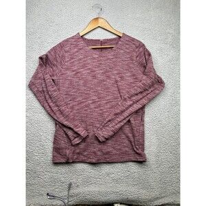 Lululemon & go city pullover top size 6 bordeux heather